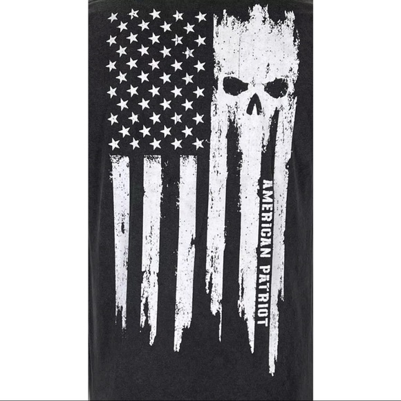 Howitzer Style Men's T-Shirt PATRIOT TORN Military Grunt S M L XL 2XL 3XL 4XL - Picture 8 of 13